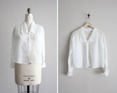 1910s cotton blouse / edwardian lawn blouse