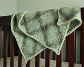 Handspun Handwoven Baby Blanket
