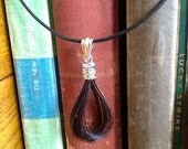18" Custom Horse Hair Pendant