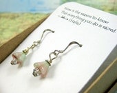 Sacred Shanti Bead Earrings on Sterling Hooks