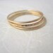 Thin Gold Fill Stacking Rings - 3 - 14k gold filled - textured and smooth