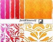Bold and Beautiful 12 x 12 Digital Scrapbook Paper Set of 12 (JPG) (1290)