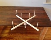 Medium Maple Yarn Swift Winder Adjustable Skeinwinder with Clamp Base