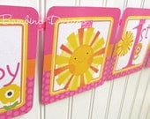 NEW  "You are My Sunshine" - Happy Birthday Banner for Girls