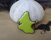 Ginko enamel necklace