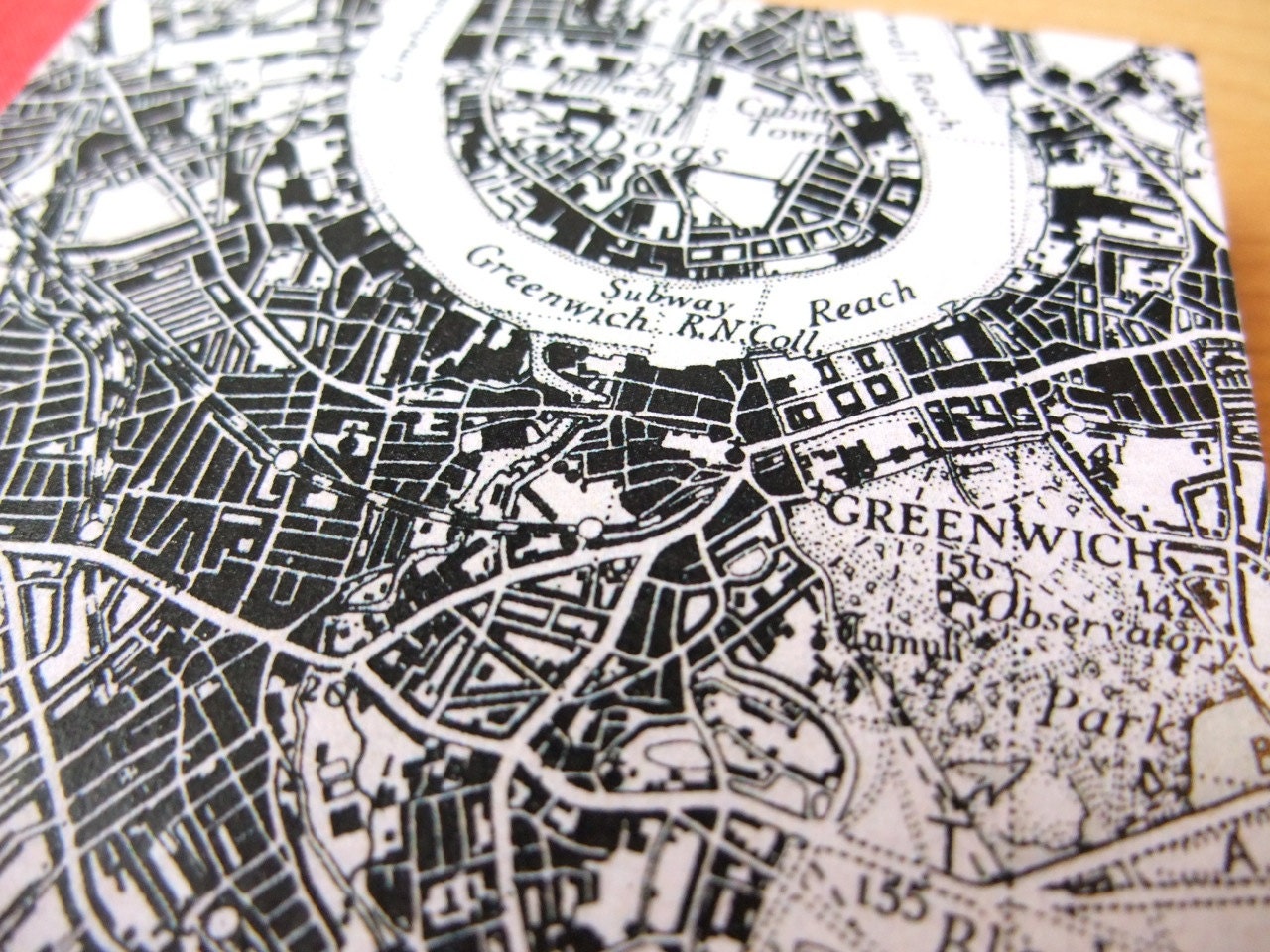 No 16: 2014 Diary with Printed 1948 London S.E. Map Covers & Free Worldwide Shipping
