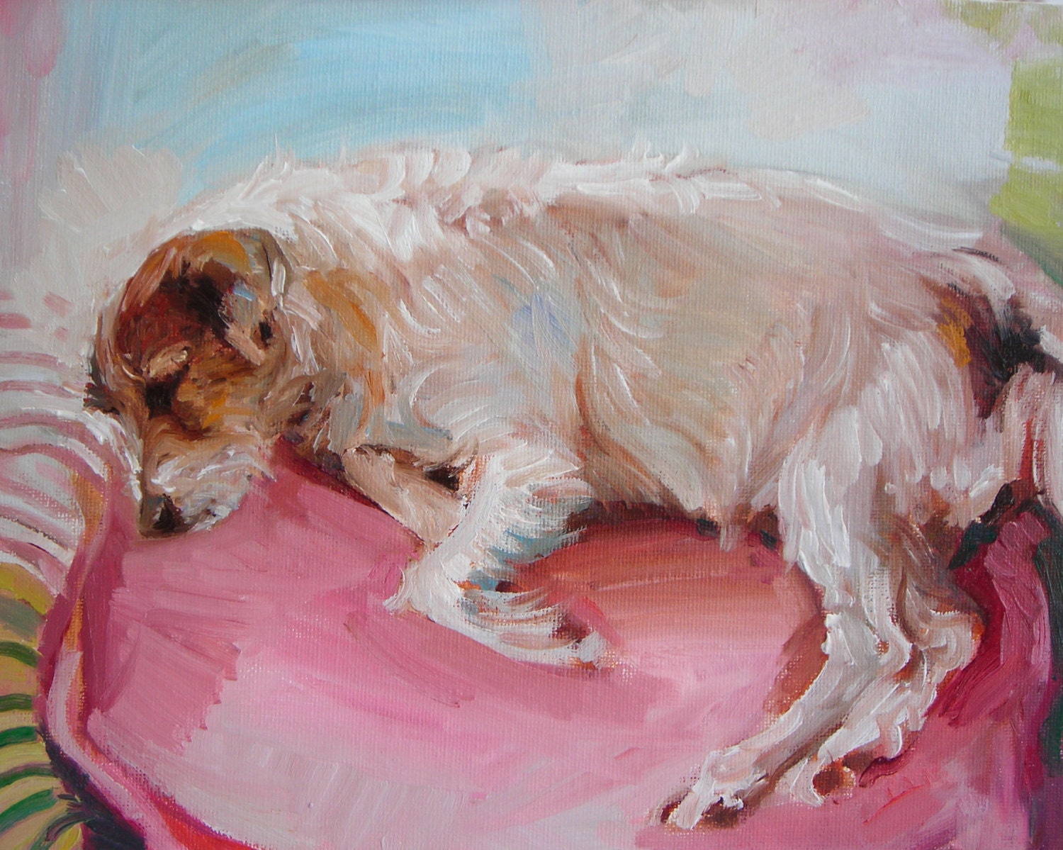 8 x 10" Custom Dog Cat Pet Animal Portrait, oil painting made to order