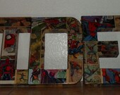 12 inch Custom Made to Order Comic Book Letters Wall Hangers Spiderman, Batman, Superman, XMEN