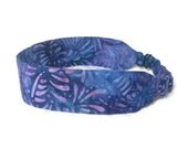 Fireworks Batik Fabric Headband Purple Blue Pink