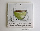 framed porcelain painting (A.)