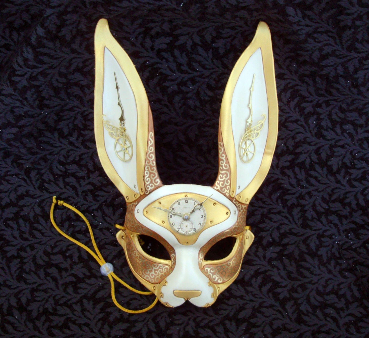 March-of-Time Hare V9... leather clockwork rabbit mask