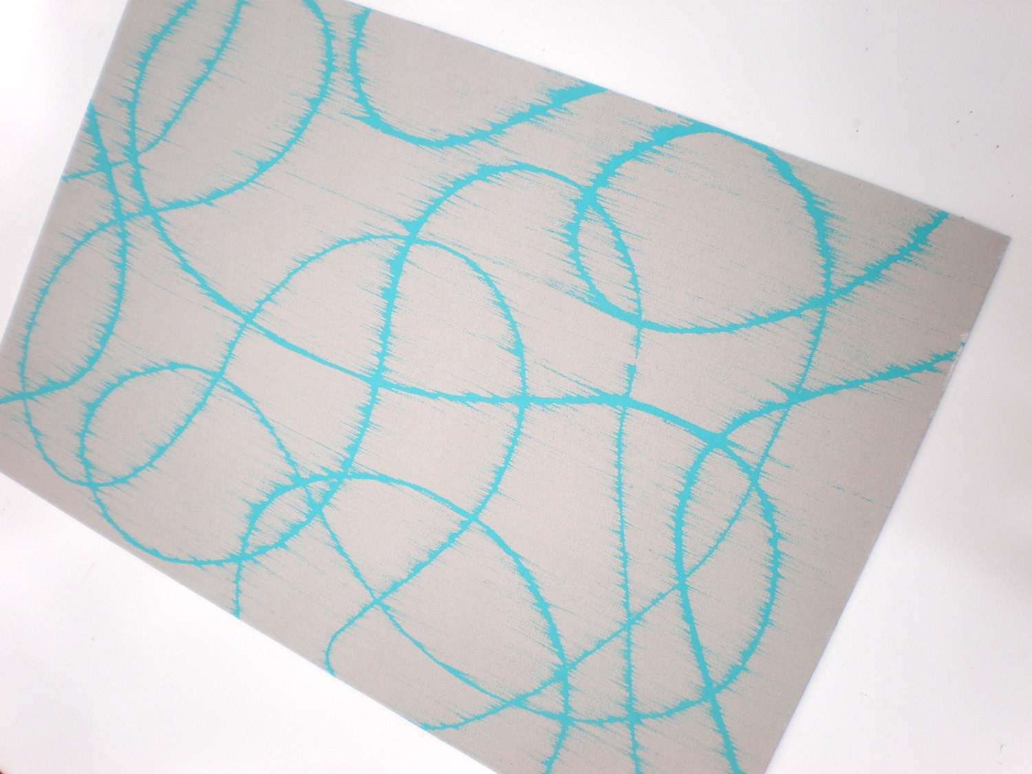 modern hand-painted canvas floor mat -