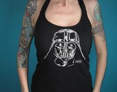 Star Wars Darth Vader halter top made from a salvaged shirt Small Medium Large