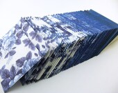 50 Wedding Guestbook Envelopes - blue and ivory