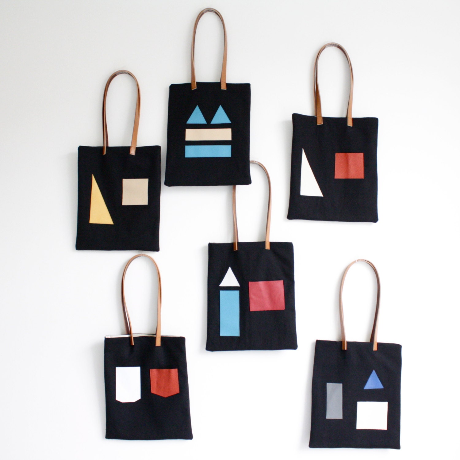 Geometric tote bag