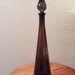 Large Mid Century Brown Italian Decanter Bottle with Stopper