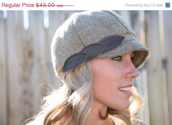 LAST CHANCE SALE Textured Linen Petals Hat