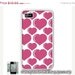 Pink Bubble Hearts Love Monogram Print Design iPhone 4 4S Case Cover Skin Hard Shell Back