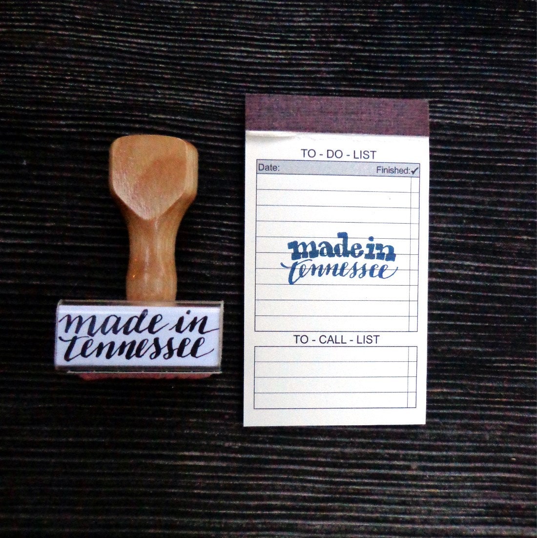 Made in Tennessee Rubber Stamp // Modern Calligraphy //  Made in Your State