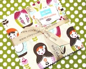 Little Matryoshka Dolls  Charm Pack Stackers 5 inch Squares Riley Blake Fabrics