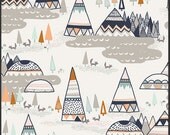 Art Gallery INDIAN Summer Woodland Oak Teepee Foxes by  Sarah Watson