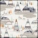 Art Gallery INDIAN Summer Woodland Oak Teepee Foxes by  Sarah Watson