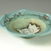 Small Ceramic Bowl- fluted in turquoise handmade stoneware pottery dish