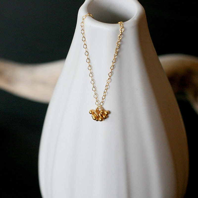 pelota - tiny gold necklace by elephantine