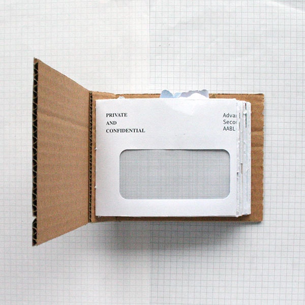 Mail Book - Personalised Recycled Paper Notebook - Mail Art