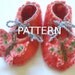 Instant Download Felted Baby Booties Pattern PDF with Butterflies - Sell finished items