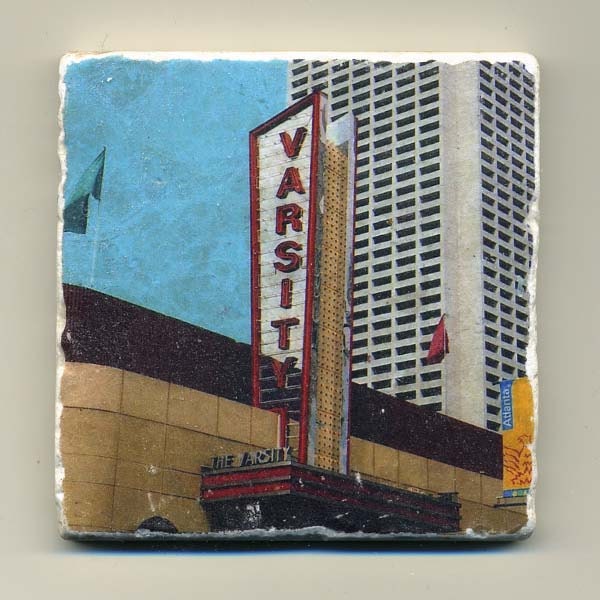 Varsity Restaurant in Atlanta, Georgia (Vertical Sign) -  Original Coaster