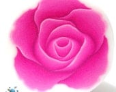Polymer clay cane pink ROSE cane -by Mars