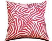 Zebra Pillow Cover  18" x 18"