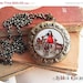 SPRING SALE -- Precious Grande Round Art Locket -Envy- F06