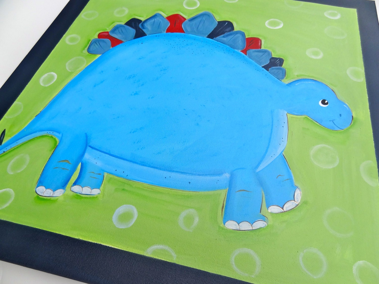 Dinosaur Pottery Barn Custom Wall Art Canvas Childrens Room 20x20 Size