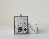 Black Spatter Pattern Necklace