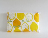 Padded zipper pouch Citrus