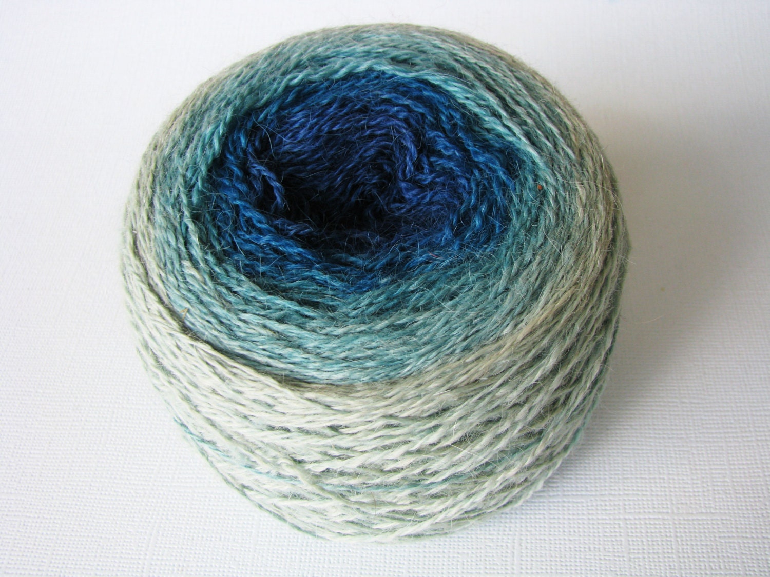 High Wire Lace Alpaca Wool Handdyed Yarn USA Gradient Selfstriping Color: Topaz