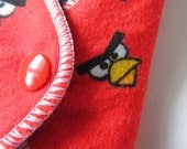 Angry Bird Printed Flannel ReUsable Womens Cloth Mama Pad . 8 Inch