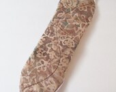 Mama Cloth Pad With Wings .. 14 inches Postpartum Heavy Flow - Batik Brown