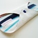 9" Organic Bamboo Fleece Cloth Menstrual Pad - Nautical Stripes