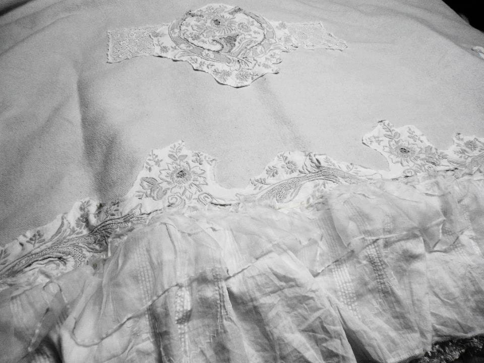 Handmade Embellished Throw Blanket