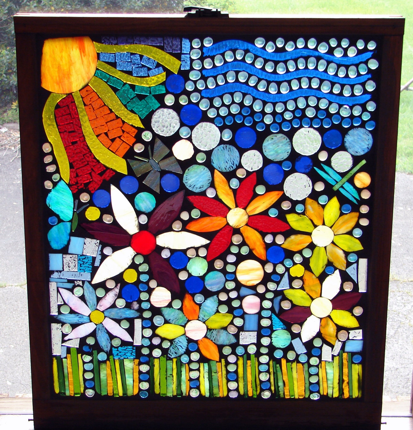 A Slice Of Utopian Heaven Stained Glass Mosaic Window
