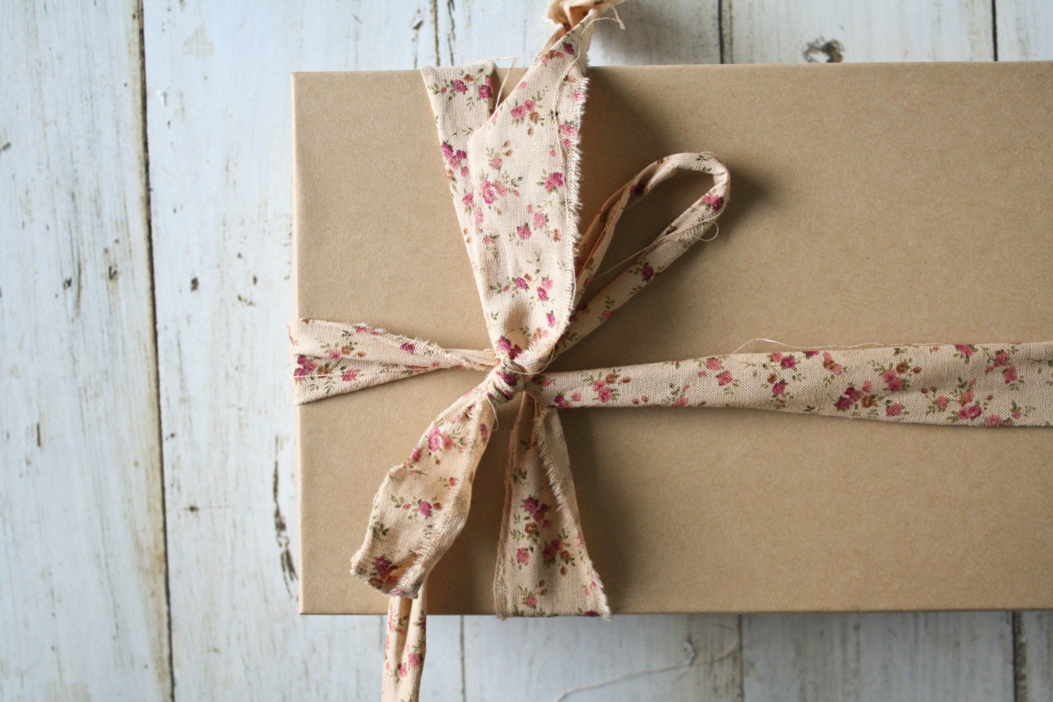 Hand-Ripped Fabric Ribbon, Calico Parfait, 5-yard Card