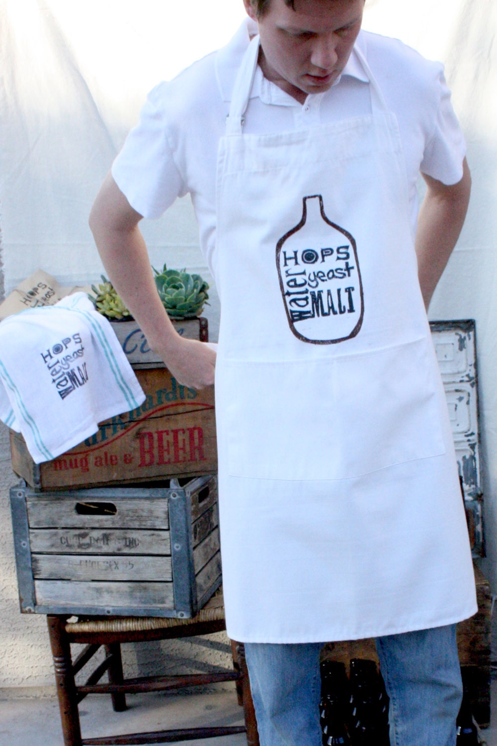FATHERS DAY SPECIAL - Beer Brewing Apron - Home Brewing - Beer - Men - Dude - NestaHome