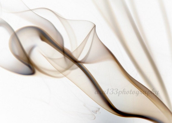 Abstract Still Life Photograph, Smoke Photography, Minimalist Photography, Zen photography - 5x7 inch Print - "Dissolve"