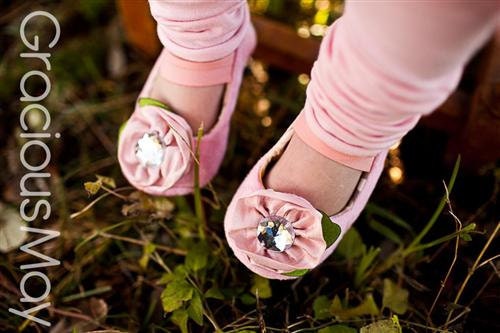 Little Girls Glittering Acacia Pink Princess Mary Jane Booties