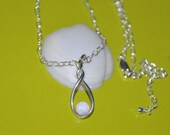 Sterling Silver Necklace, Opal Necklace, Opal Pendant, Australian Opal, 925 Sterling Silver, Bridal Jewelry, Adjustable Chain
