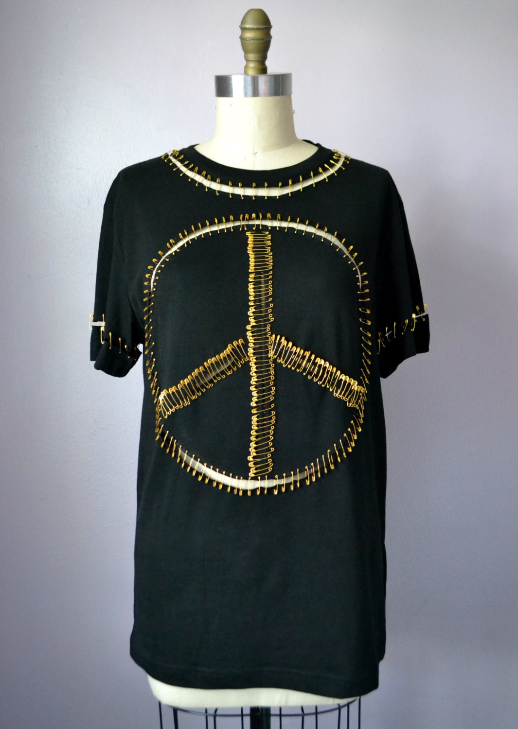 Women's Safety Pin Cut Out T-Shirt