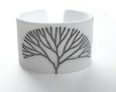 Fibonacci Winter Tree Cuff Bracelet Plexi Nature Modern Geek Math Branches Small